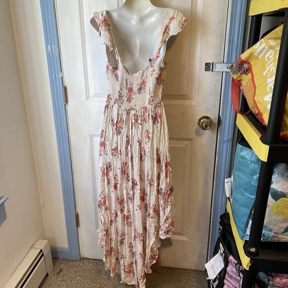 AsUWish WomenL Floral Cottagecore Coquette HighLow Summer Coastal Highwaist Boho - Picture 9 of 9